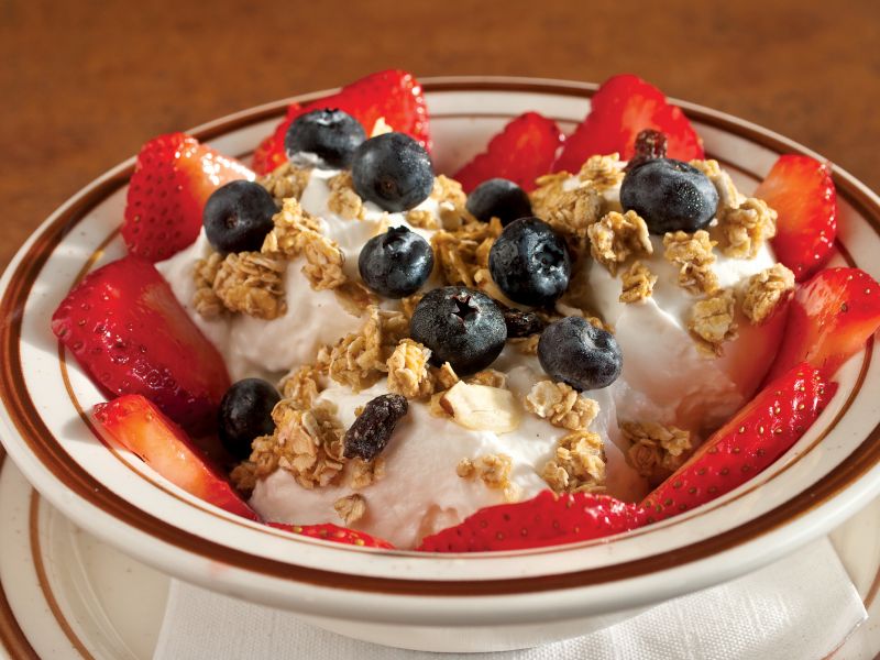 greek yogurt in a bowl
